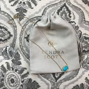 Kendra Scott Turquoise and Gold Necklace